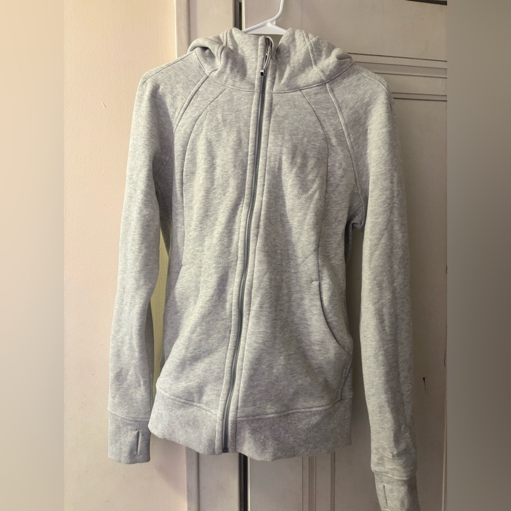 Lululemon Light Gray Zip-Up Jacket